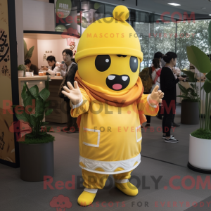 Mascotte de sushi jaune...