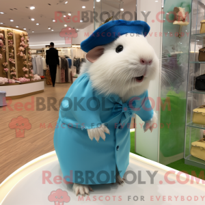 Himmelblå Marsvin Maskot...