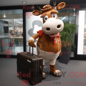 Rust Jersey Kuh Maskottchen...