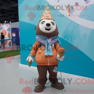 Rust Ice Cream Cone mascot...