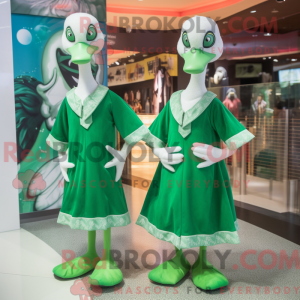 Green Swans maskot kostume...