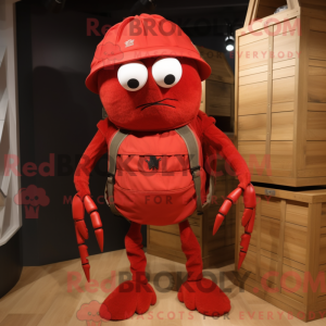 Red Spider maskot kostume...