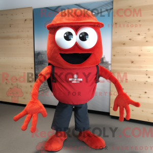 Red Spider maskot kostume...