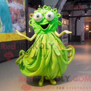 Postava maskota Lime Green...