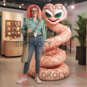 Peach Snake Maskottchen...