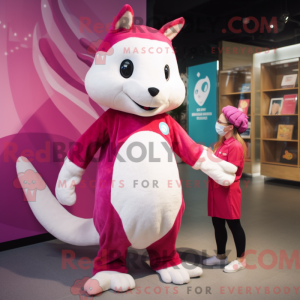 Magenta Ermine mascot...