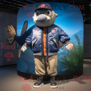 Figura de máscara de salmão...