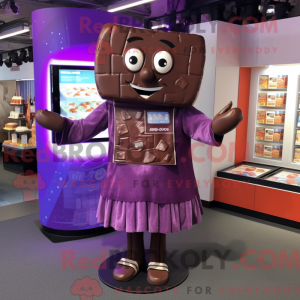 Barras de chocolate roxas...
