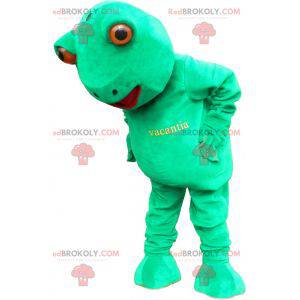 Mascotte de grenouille verte géante et amusante - Redbrokoly.com