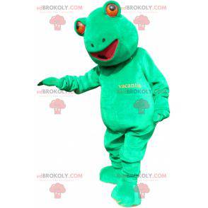Giant and funny green frog mascot - Redbrokoly.com