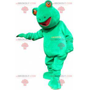 Mascotte gigante e divertente della rana verde - Redbrokoly.com