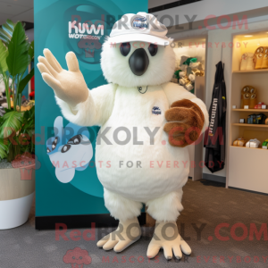 Crème Kiwi-mascottekostuum...