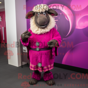 Disfraz de mascota Magenta...