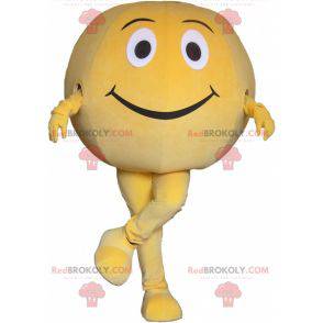 Giant yellow ball mascot. Round mascot - Redbrokoly.com