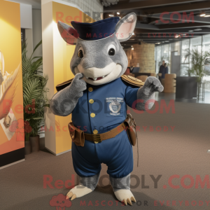 Navy Armadillo maskot...