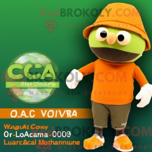Olijf oranje mascotte...