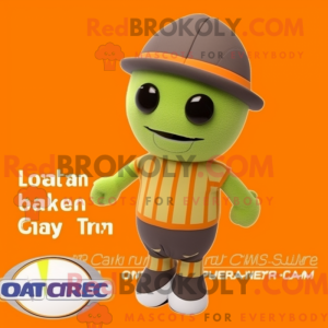 Olive Orange mascot costume...