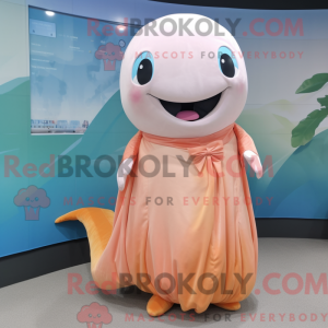 Postava maskota Peach Whale...
