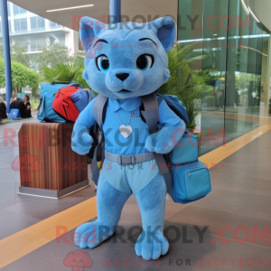 Postava maskota Sky Blue...