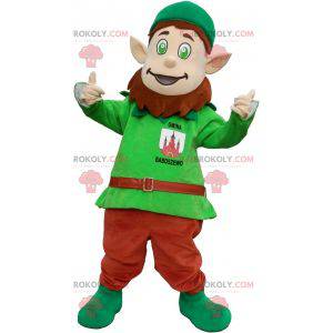 Leprechaun mascotte met spitse oren en een pet - Redbrokoly.com