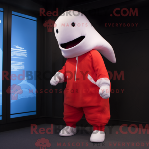 Red Beluga Whale maskot...