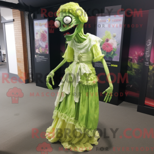 Postava maskota Lime Green...