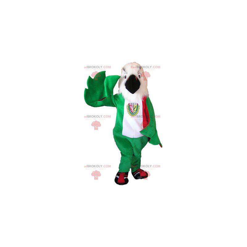Eagle mascot green white and red - Redbrokoly.com