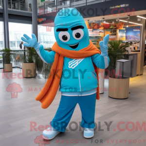 Costume mascotte de Cyan...
