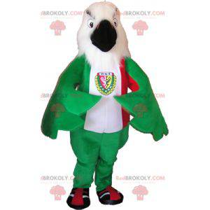 Mascota águila verde blanco y rojo - Redbrokoly.com