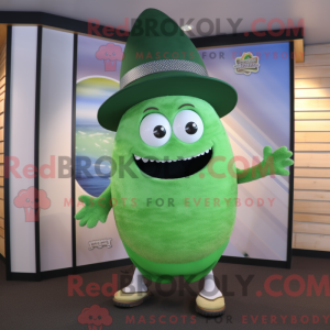 Personaggio mascotte verde...