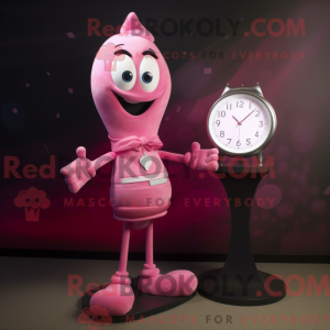 Maskottchenkostüm Pink...