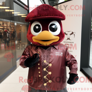 Maroon Dim Sum mascot...
