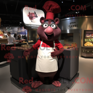 Maroon Ratatouille maskot...