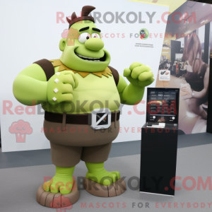 Olive Strongman maskot...