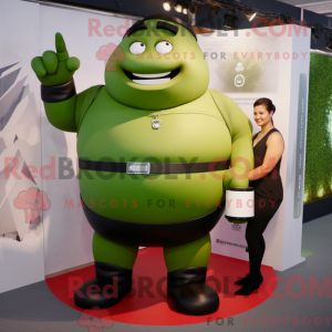 Olive Strongman maskot...