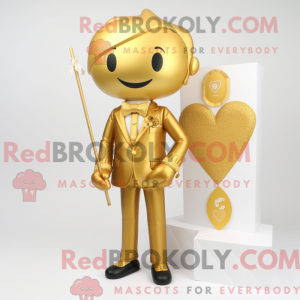 Maskottchenkostüm Gold...