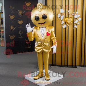 Maskottchenkostüm Gold...
