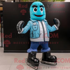 Cyan para łyżew...