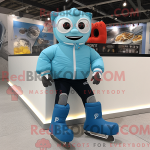 Cyan para łyżew...