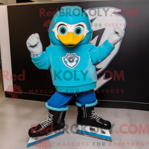Cyan para łyżew...