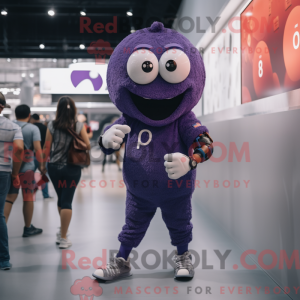 Purple Meatballs mascot...