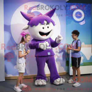 Lavendel Tooth Fairy maskot...
