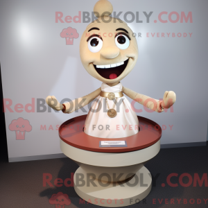 Tan Bracelet mascot costume...