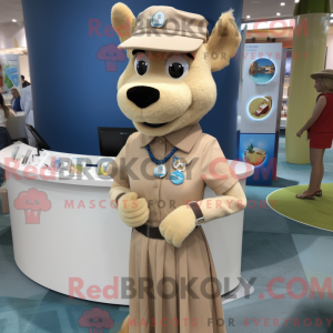 Tan Armbånd maskot kostyme...