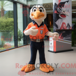 Peach Hawk mascottekostuum...