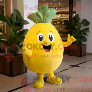 Gul Beet maskot kostume...