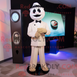 Tan Golf Ball maskot...