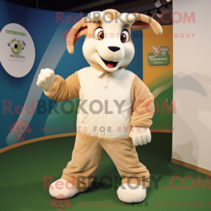 Tan Goat maskot...