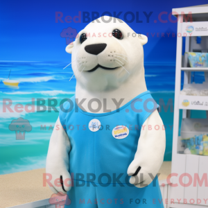 White Sea Lion maskot...