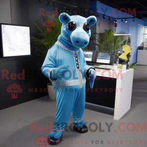 Costume mascotte de Tapir...